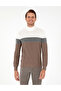 Mink Melange Slim Fit Half Turtleneck Sweater 50300526-Vr174