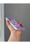 iPhone 14 Promax Lila Heart Patterned Thick Wave Edge Case - 4