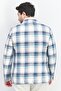 Men Slim Fit Plaid Casual Blazer, Blue Combo - 4