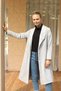 Gray Wide Sport Collar Coat 3023A - 4