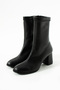 Women's Thick Heeled Stretch Boots with Nilan Black Color - 3