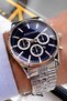 Original Men's Gift Wristwatch 3 Atm Water Resistant Silver Color Steel Band Mce2024C1