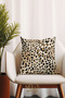 Double Sided Printed Leopard Pattern Single Throw Pillow Case