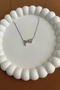 Steel Chain Y Letter Necklace, Heart Detailed Silver Color Letter Necklace - 2