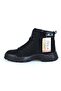 7126 Black Emerald Fur Women's Flat Boots - 2