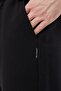 Men's Black Straight-Leg Relaxed Fit Sweatpants - 4