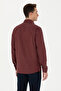 Men's Burgundy Long Sleeve Basic Shirt 50271275-Vr014 - 5