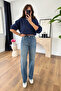 Zr Lovin Navy Blue Straight Jeans - 4