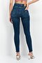 Women Skinny Fit Washed Denim Jeans, Blue - 3