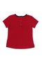 Baby Girl Short Sleeve Printed Red T-Shirt - 2