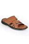 Dean Genuine Real Leather Tan Anatomical Sole Male Slippers