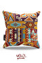2-piece Ethnic Suede Throw Pillow Cover - Double Sided Printed and Rug Patterned - 2