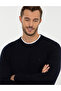 Navy Blue Slim Fit Crew Neck Basic Knitwear Sweater 50258993-Vr033 - 2