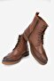 Women's Tan Genuine Natural Leather Number 36-41 Lace-Up Boots & Booties - 3