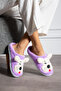 Silent, non-slip, orthopedic sole, furry fluffy, figured slippers home slippers - 3
