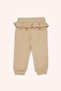 Beige Baby Girl Sweatpants - 2