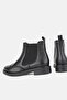 Women's Black Genuine Natural Leather Number 36-41 Short Heel Chelsea Boots & Booties - 4