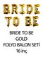 Gold Bride to Be Balloon Set Bride Party Balloon Decoration Set with Heart Balloons - 2