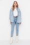 Women's Snow Wash Mom Light Blue High Waist Boyfriend Jean - 3
