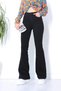 By-8500 Jeans Black High Waist Flared Denim Trousers - 2