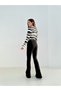 By-5373 High Waist Spanish Flare Jeans Black Trousers - 3