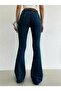 Monera Midnight Blue High Waist Flare Jeans(1 Size Large) - 4