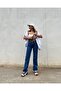 Jeans Dark Navy Extra High Power Lycra Loose Jeans Palazzo Pants (super High)frango