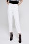 By-9663 Lavına White Everyday 90S Jean High Waist Mom Jeans Narrow Leg Denim Pants - 4