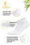 Bamboo Men's Booties Socks White 6-Piece, Seamless, Soft Washable - 2