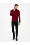 Vişne Slim Fit Quarter Collar Basic Knitwear Sweater 50296564-Vr223 - 4