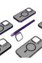 iPhone 14 Pro Max Compatible Magsafe Case with Stand with Tempered Glass - 2