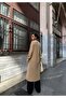 Camel Buttoned Long Cardigan - 3