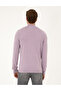 Lilac Melange Slim Fit Half Turtleneck Basic Knitwear Sweater 50296548-Vr231 - 5