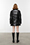 Quilted Inflatable Coat with Right Collar - 5
