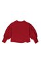 Girl's Red Sweatshirt with Accessory Detail - 2