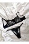 مجموعة Bralette سوداء Underwire - 5