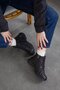 Women's Genuine Leather Zippered Extra Soft Black Boots - 3