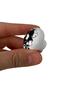 15 Pcs Black Rose Patterned White Polymer Button Handle Mushroom Furniture Kitchen Cabinet Drawer Handle with Handle - 3