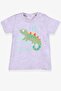 Baby Boy T-Shirt Chameleon Printed 9 Months-3 Years, Beige Melange
