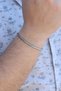 316L Steel Silver Color Tube Chain Bracelet - 2