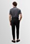 High-waisted pleated carrot fit men's trousers - 7