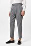 High-waisted pleated carrot fit men's trousers - 2