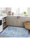 Aysu Collection Very Light Blue Abstract Patterned Woven Base Modern Decorative Carpet Aysu39 - 5