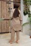 Gather Detailed Hijab Mink Set - 5
