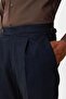 High waist pleated double leg men's trousers - 4