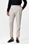 High Waist Linen Blend Men's Trousers