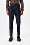 High waist pleated double leg men's trousers