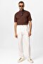 Dark Brown Crew Neck Basic T-Shirt - 2