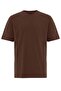 Dark Brown Crew Neck Basic T-Shirt - 7