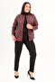 Faux Leather Large Size Jacket - 3